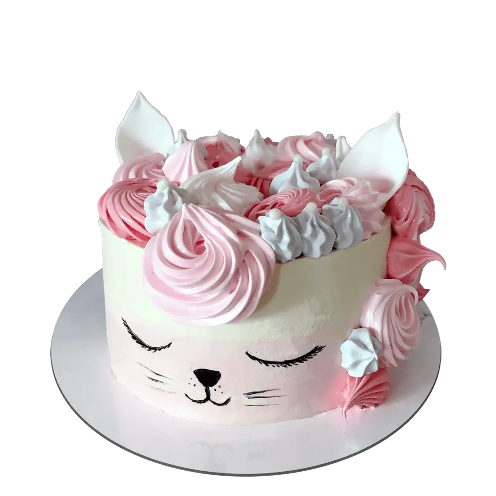 Торт аниме котик для девочки